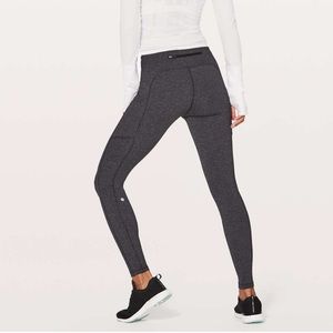 Lululemon Speed Up Tight 28" Power Luxtreme Variegated Knit Black